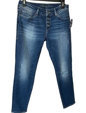 New ~ MAVI ~ Adriana Ankle Mid Rise Super Skinny Jeans  27